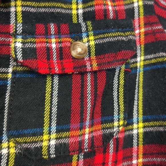 Dip Plaid flannel button up shirt size 2T EUC - Picture 5 of 10